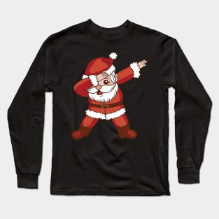 Santa Claus dab gesture Long Sleeve T-Shirt